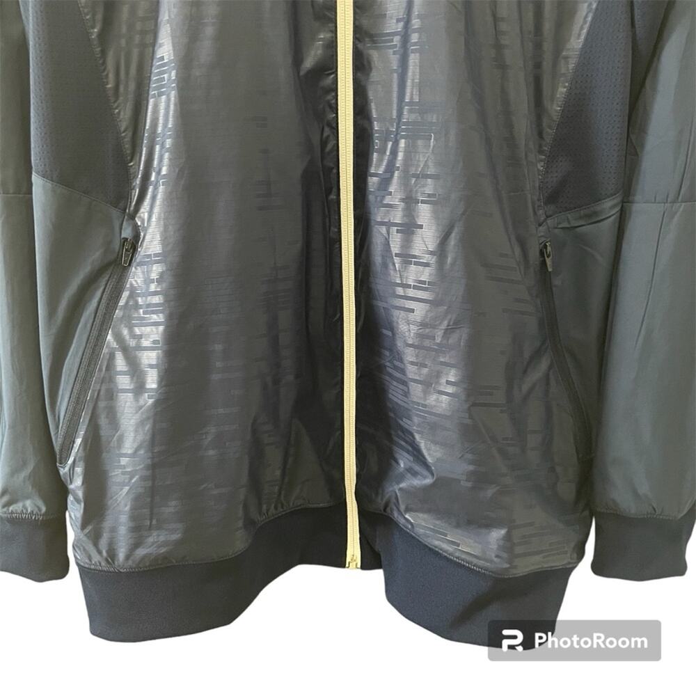 Adidas Mens Lightweight Climalite Jacket Windbreaker Athletic Blue & White Large - Picture 5 of 10